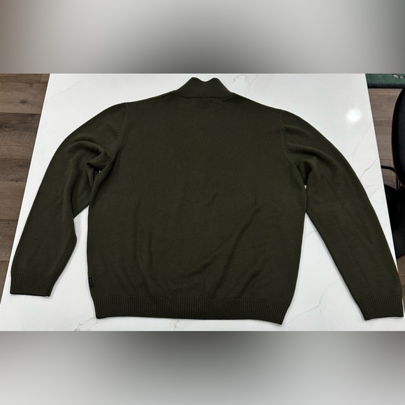 Hugo Boss Regular Fit Wool Blend Full Zip Sweater Jacket - Picture 2 of 4